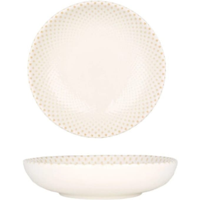 Rinart Serveerschaal - Punto - Porselein - 10 cm - set van 2