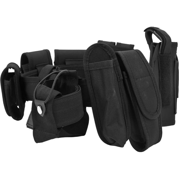 Ceinture d'entraînement d'extérieur Multifonctionnelle Ceinture de taille de sécurité pour Camping Chasse Escalade Noir noir