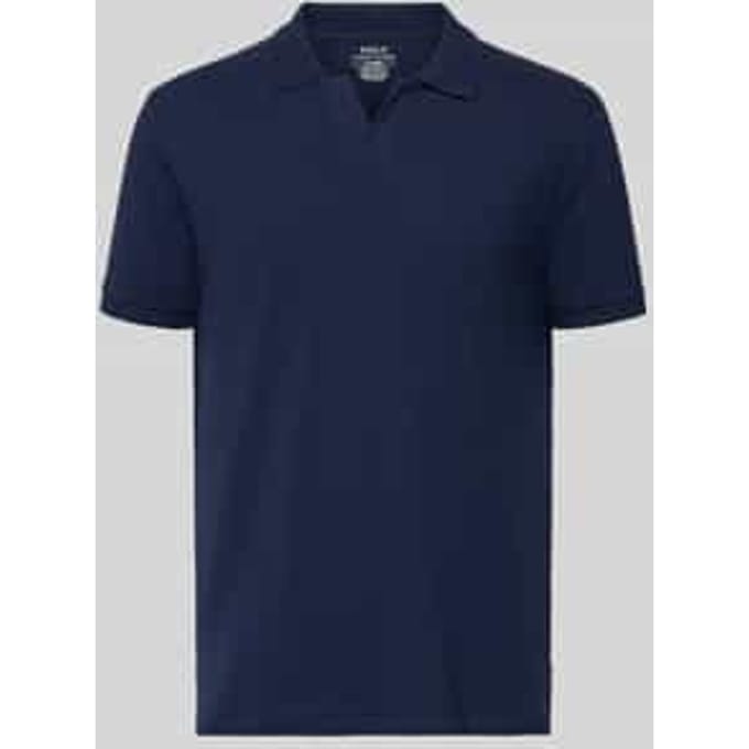 Slim fit Poloshirt van Katoenmix