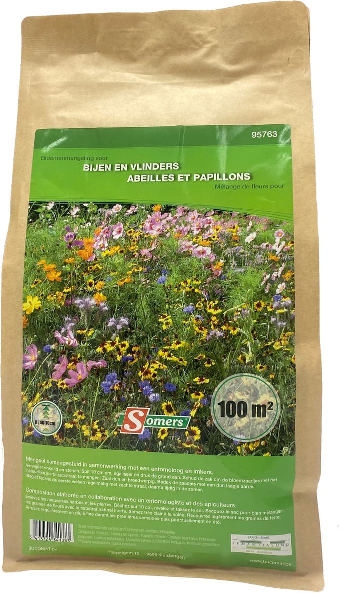 Bijen en vlinders 100 m²
