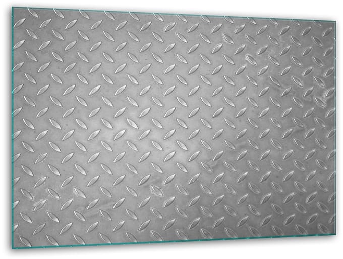 TMK ArtDeko Serie - Glazen Snijplank - 40x30cm - Grijs - Veiligheid - Antislip