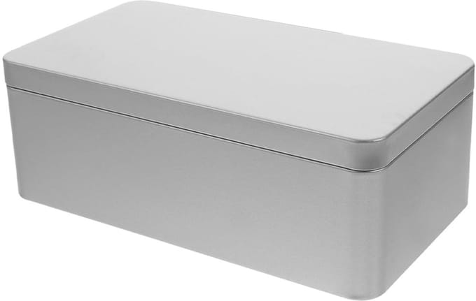 SPHProducts - Geschenkdoos Suiker Geschenken - Grote Tin Container - Koekjesdoos met Deksel - Rechthoekig - Snoepcontainer - Opslaghouder voor Diverse ...