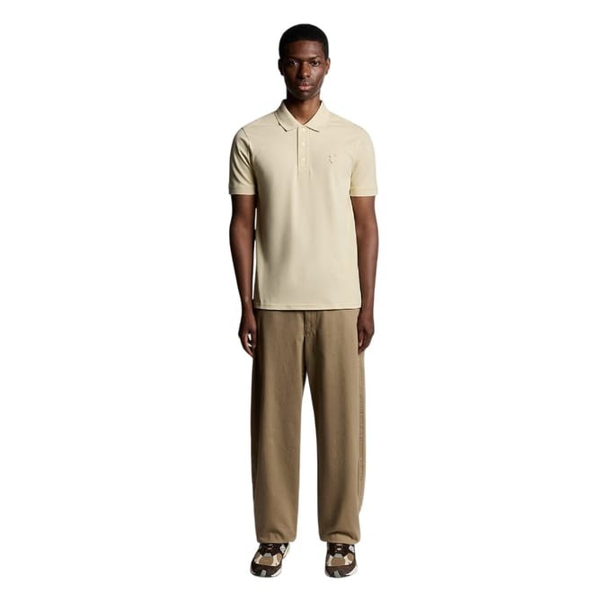 Lyle & Scott Heren Superfijn Poloshirt (Beige)