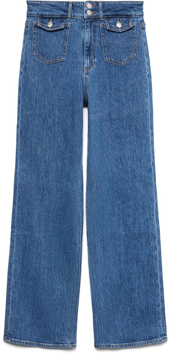 VERO MODA - VMTESSA HR WIDE POCKET JEANS RA3044 GA - Dames - Jeans