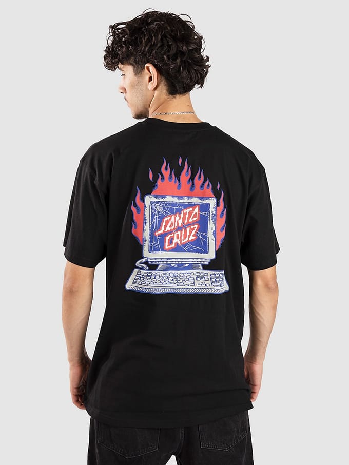 Santa Cruz Self Destruct T-Shirt zwart