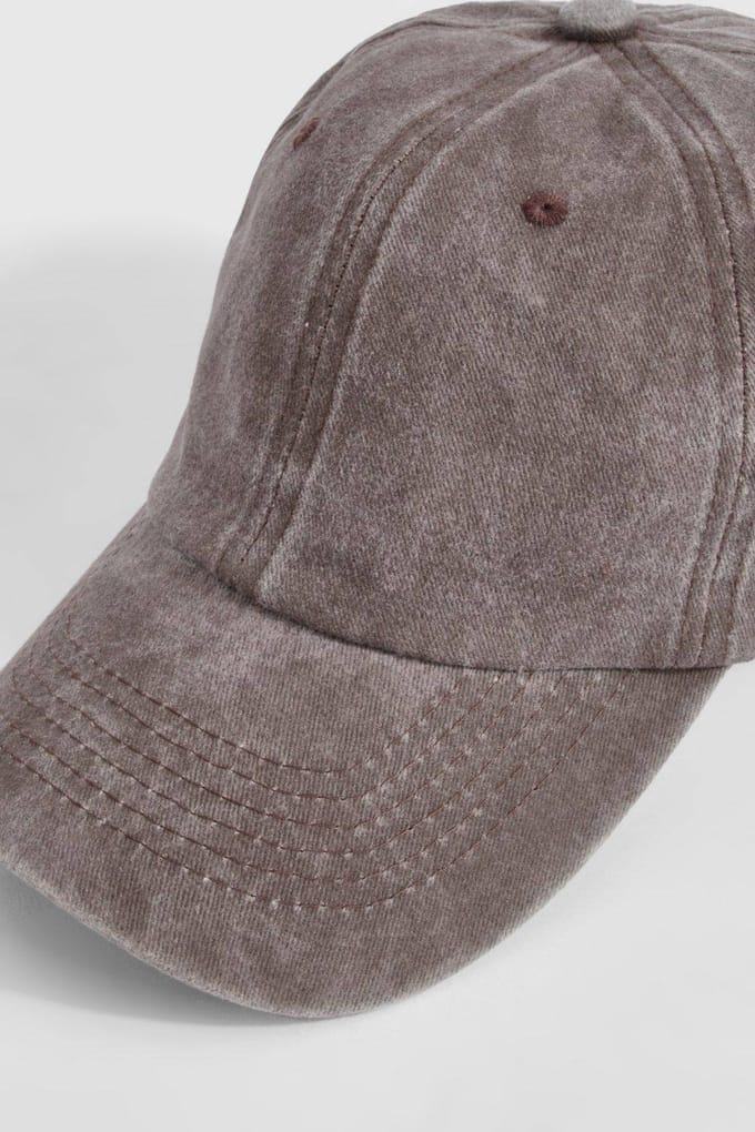 boohoo Dames Chocolade gewassen baseballpet | Chocoladebruin