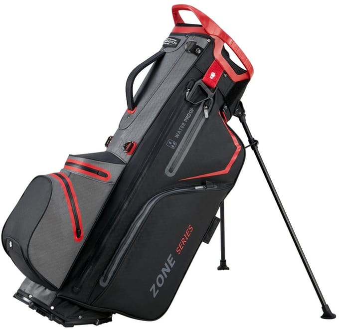 Bennington Zone 14 DB - Waterdichte Golftas -Standbag - Zwart Grijs