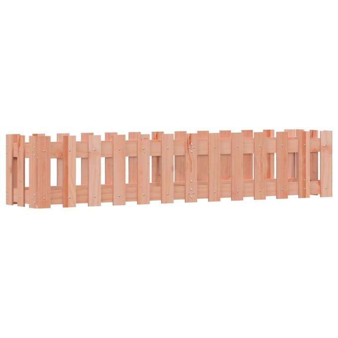vidaXL - Plantenbak - verhoogd - hekontwerp - 150x30x30 - cm - massief - douglashout