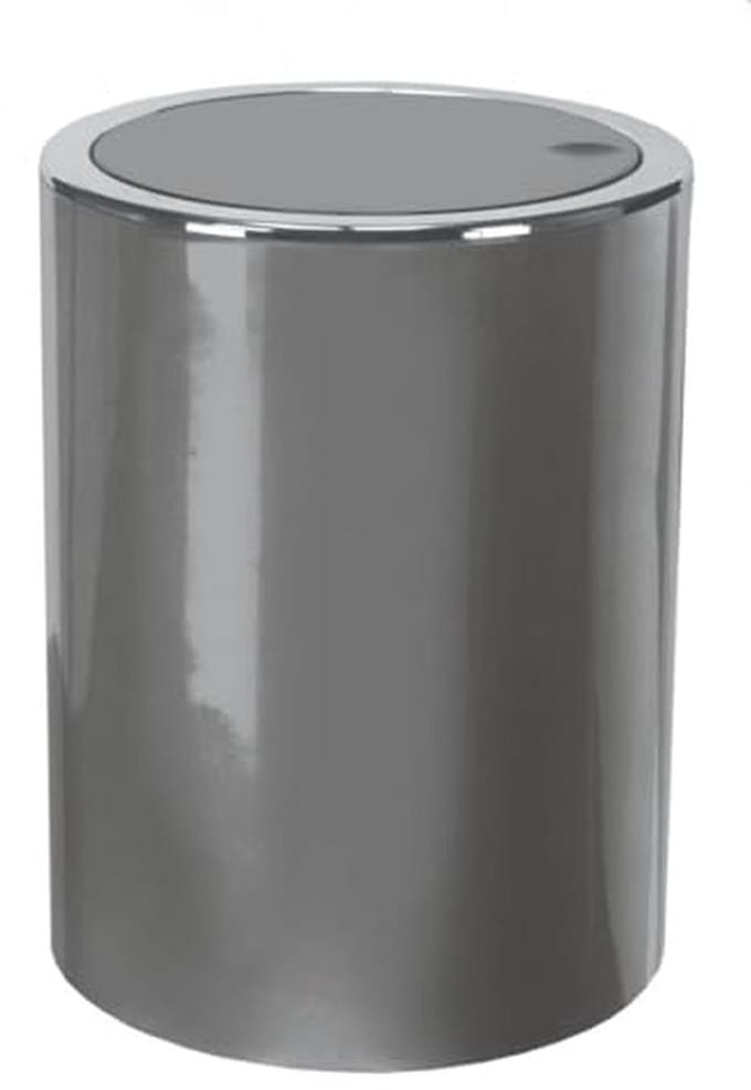 Cosmetica-emmer Platina 5 liter - Grijs Badaccessoire met Klapdeksel