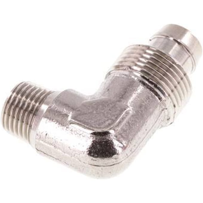10x8 & R1/8'' RVS 1.4404 L-Opsteekkoppeling Buitendraad