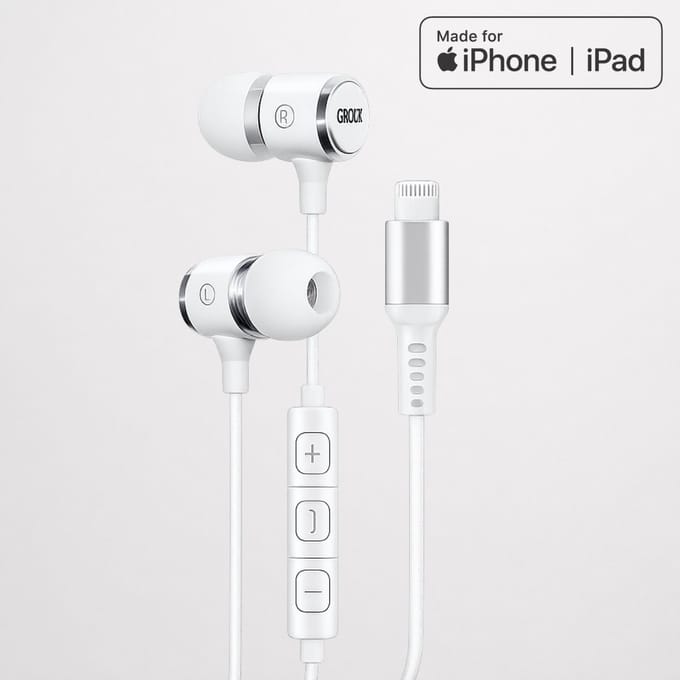 Grixx iPhone oortjes - EarPods voor iPhone en iPad - bedraad - met Microfoon en Afstandsbediening