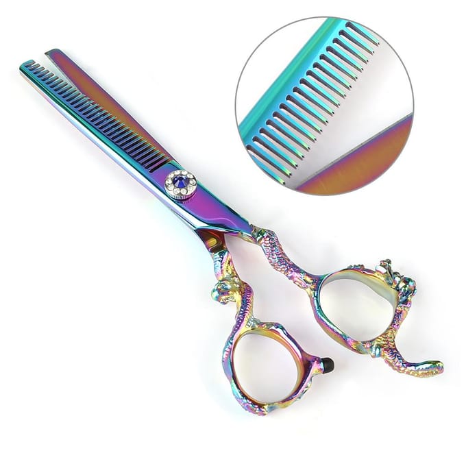Professionele Kapschaar Uitdunschaar Salon Kapper Kappersschaar #04 tooth scissors zilver