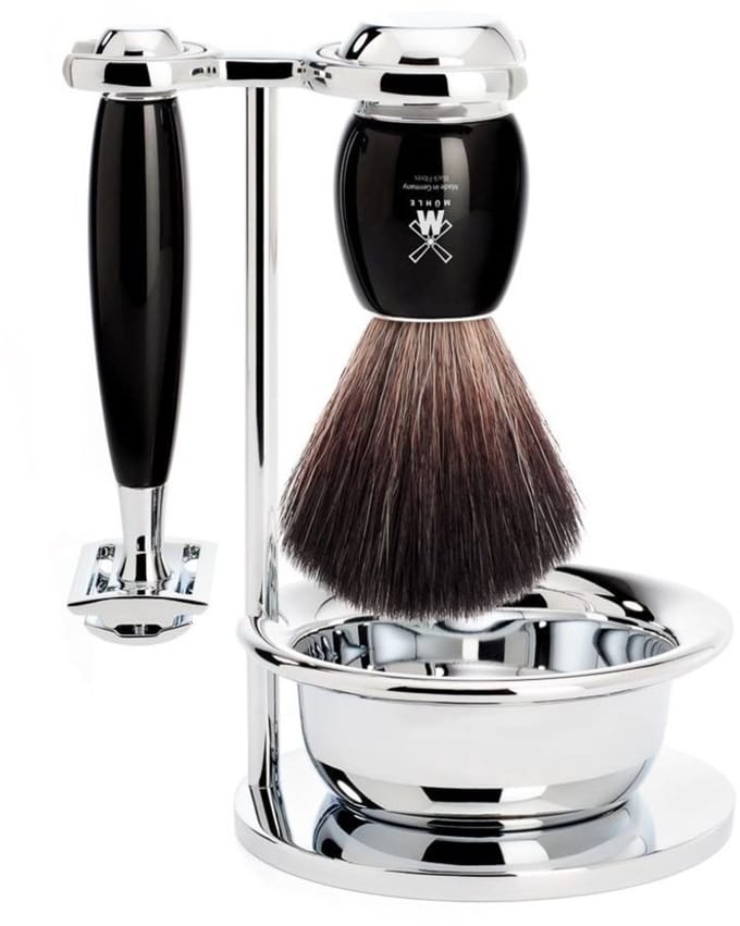 MÜHLE -Scheerset Vivo 4-delig - Zwart - Saf.Razor