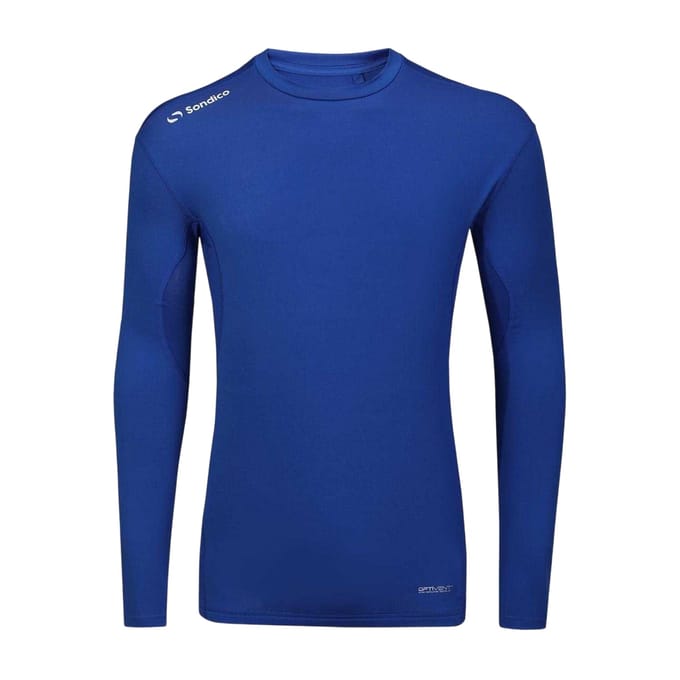 Sondico Heren Core Base Layer Top met lange mouwen (Royaal Blauw)