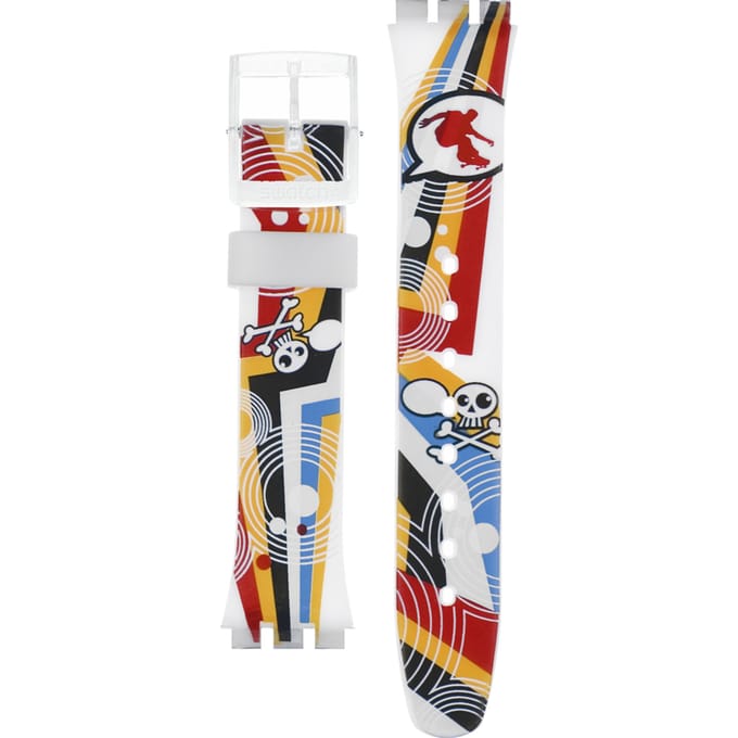 Swatch Plastic - Originals Medium (34mm) /Access/Solar/Musicall/Stop - G/SK/SL/SR/SS/SO28 AGE198 GE198 Crazy Youngsters Horlogeband
