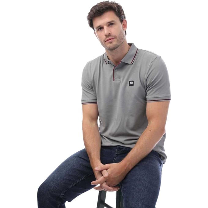 Weekend Offender Heren Spello Polo Shirt (Grijs)