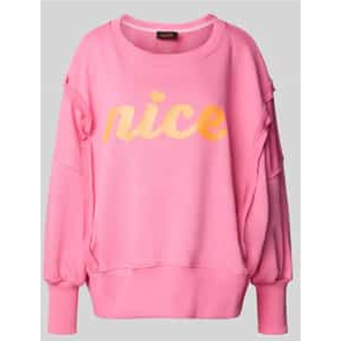 Relaxed fit sweatshirt met ronde hals