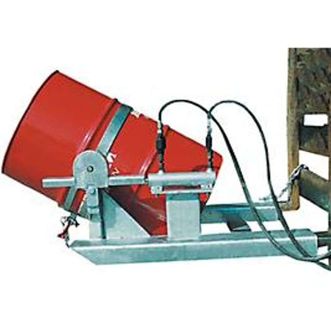 Kiepbak BAUER FD-H met hefcilinder, staal, B 1000 x D 1245 x H 475 mm, gegalvaniseerd