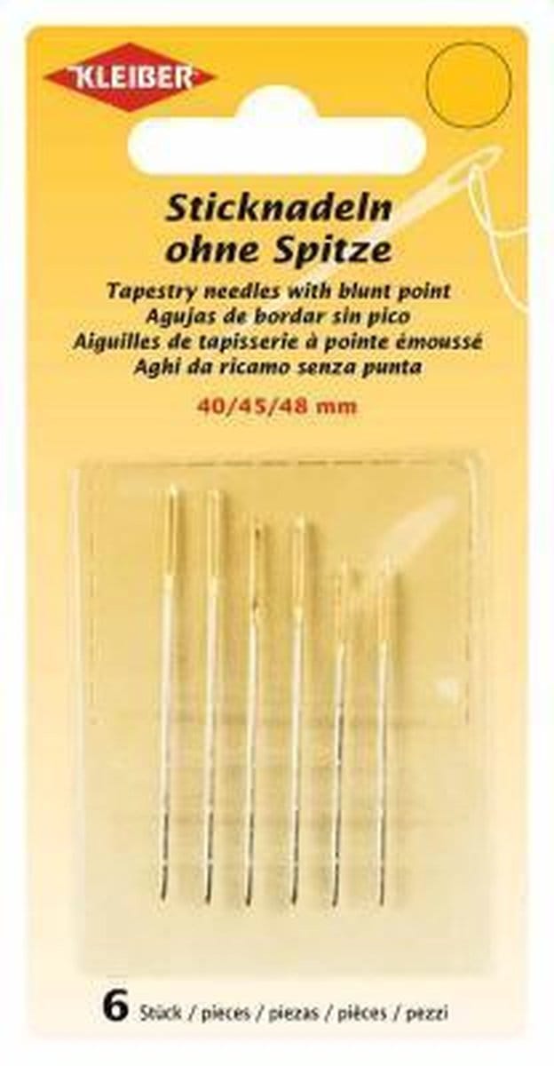 69915 Borduurnaalden zonder punt (40, 45, 48 mm), 6 st.