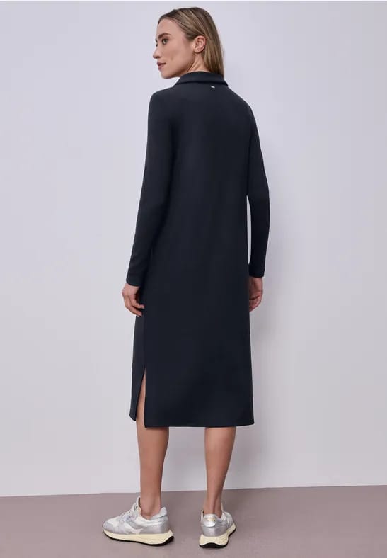 Midi-jurk met zijsplitten