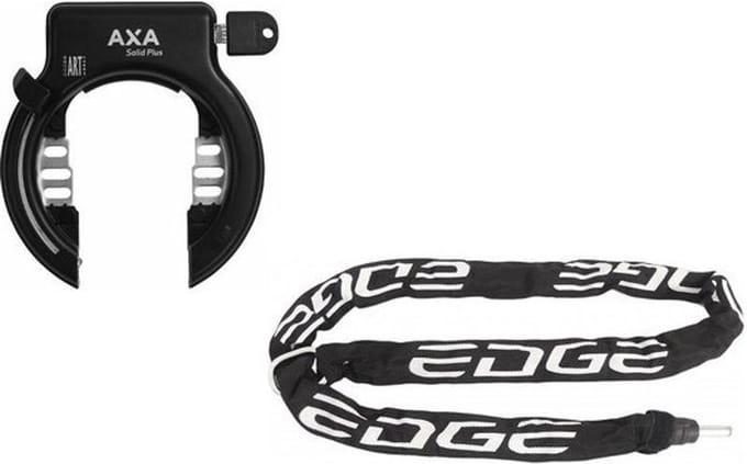 Ringslot Axa Solid Plus ART2 met insteekketting Edge 140cm
