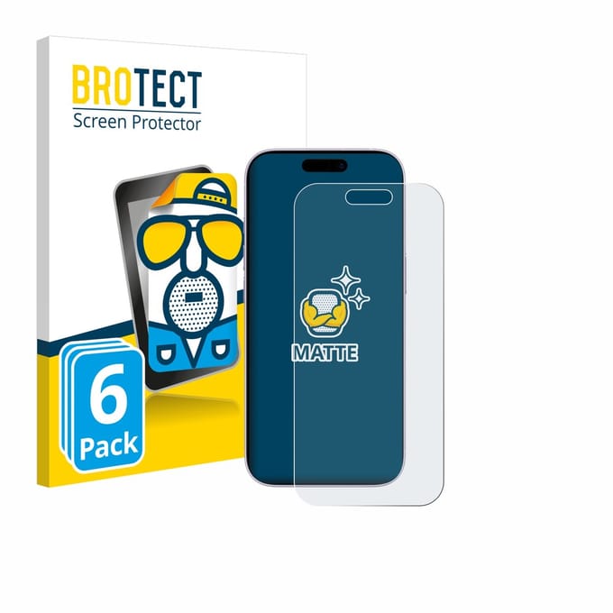 BROTECT - Screenprotector voor Apple iPhone 17 - Folie Beschermfolie matte 6 Stuks