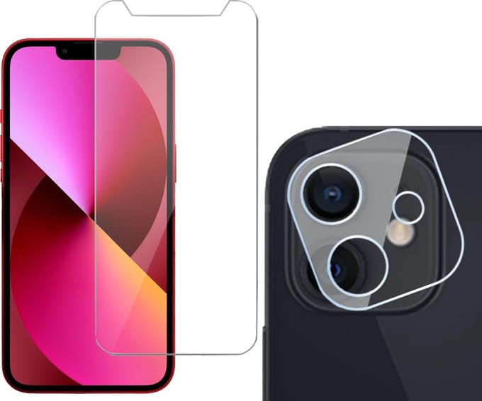 Screenprotector geschikt voor iPhone 12 Mini - Beschermglas geschikt voor iPhone 12 Mini Screen Protector Glas - Camera Screen Protector Screenprotector geschikt voor iPhone 12 Mini