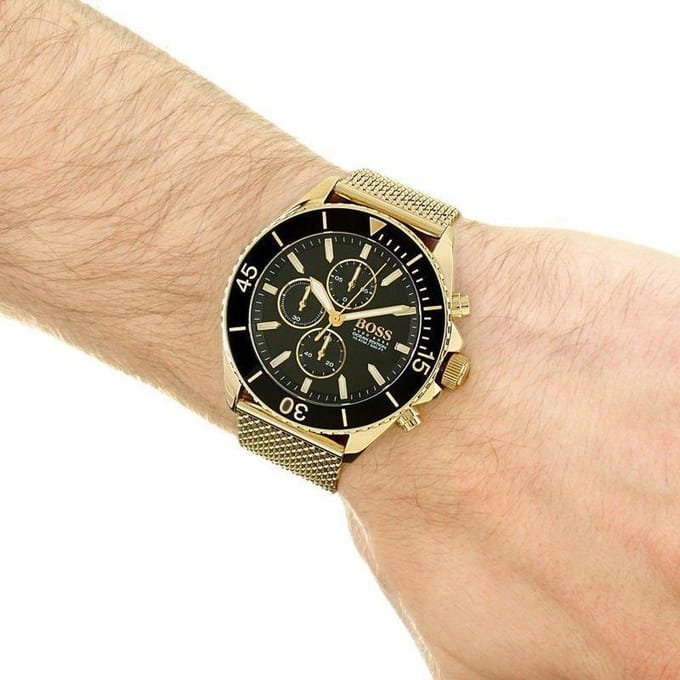 Hugo Boss 1513703 Herenhorloge 46 mm goud
