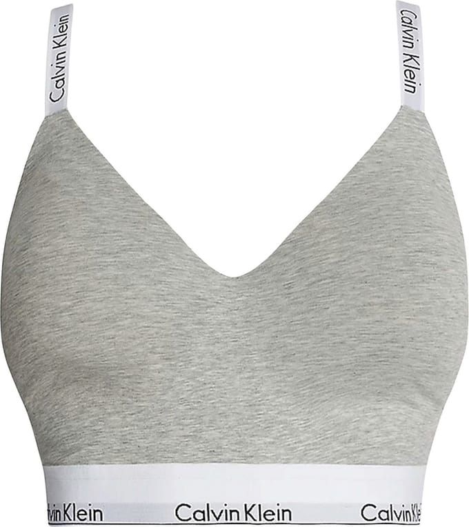 Calvin Klein dames Modern Cotton lightly lined bralette - bralette - grijs