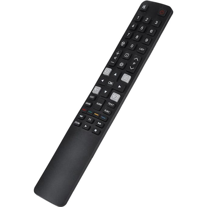 Télécommande multifonctionnelle de plus de 8 m de distance, transmission précise du signal pour téléviseur TCL black