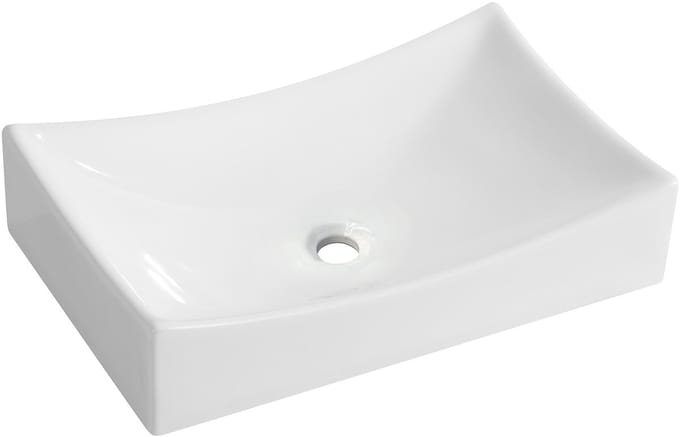 Wiesbaden Slide Waskom Rechthoekig 55 x 35 x 12 cm - Keramiek Glans Wit