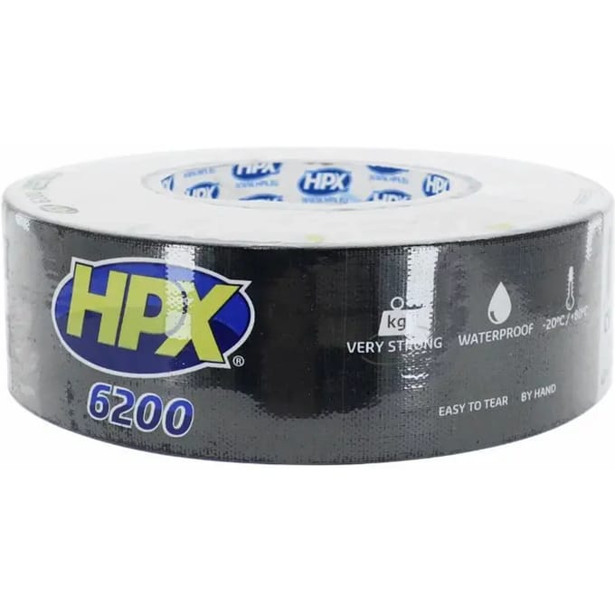 Pantsertape - zwart 48mm x 50m