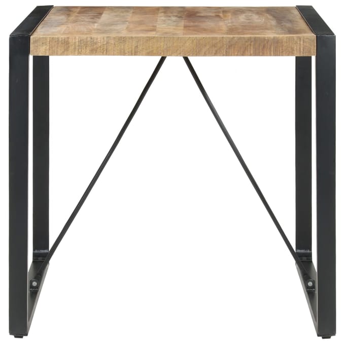 vidaXL - Eettafel - 80x80x75 - cm - ruw - mangohout