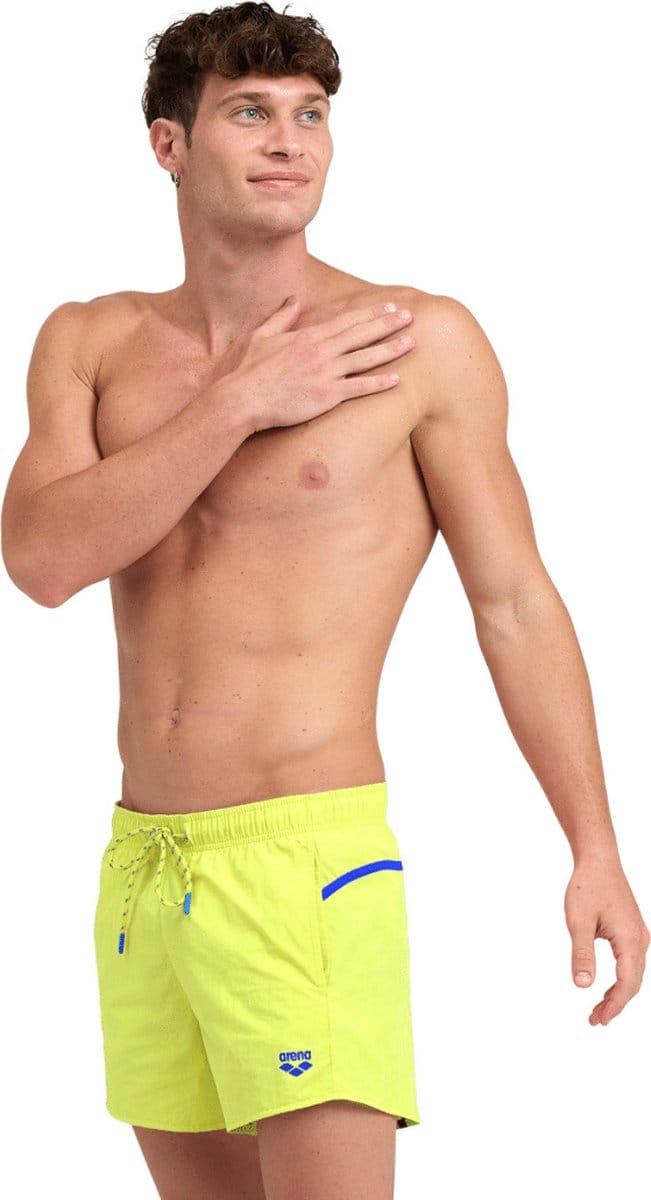 M Pro-File Beach X-Short Softgreen-Neonblue