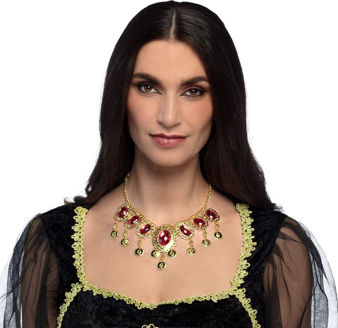 Boland - Ketting Ruby Goud - Volwassenen - Vrouwen - Buikdanseres -