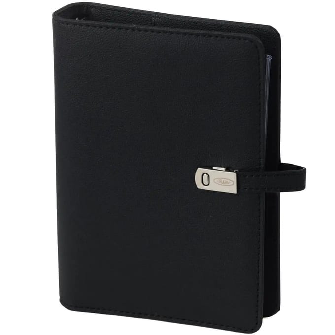 1111-01 Personal Ringplanner Korrel Zwart 1 week per 2 paginas 2026-2027-2028