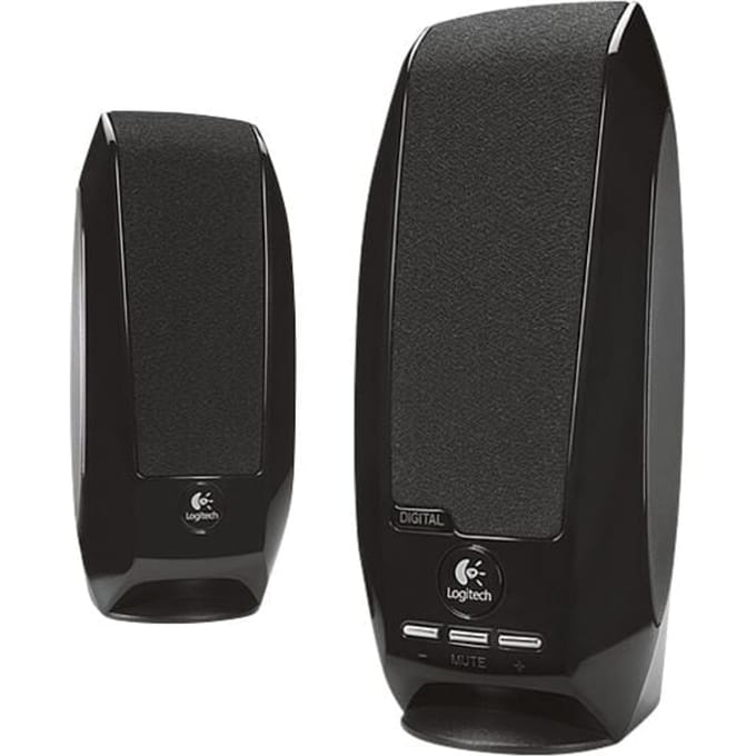 Logitech S-150 2.0 PC-luidsprekers Kabelgebonden 1.2 W Zwart