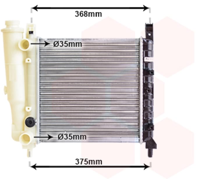Van Wezel - RADIATOR VOOR FIAT UNO I 1983-1989 RA382537VWAN