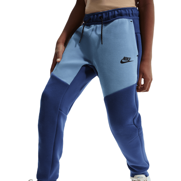 Nike Tech Broeken Kinder - Blauw - Maat 122 - 128 CM - Poly Fleece