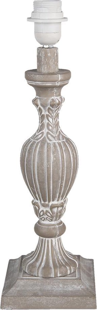 Clayre & Eef Lampenvoet Ø 14x43 cm Bruin MDF