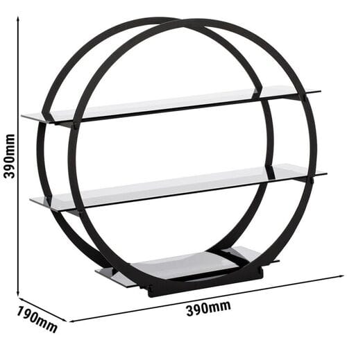 GGM Gastro Etagerie / Buffetständer - Ø 390mm - Schwarz Zwart