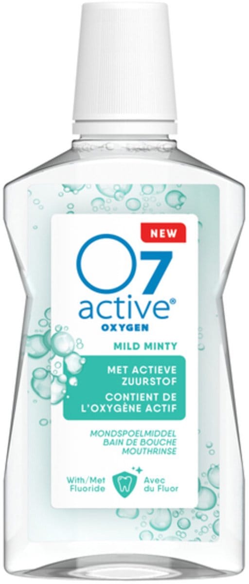 O7 Active Mondspoelmiddel Mild Minty - 500 ml