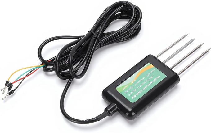 Bodemtester - Bodemvochtmeter pH meter - Plantenverzorging - IP68 Waterdicht - 8 parameters - Zwart