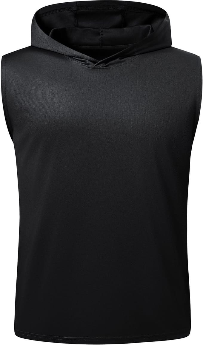 YOUTHUP Heren Mouwloze Sporttop - Capuchon - M