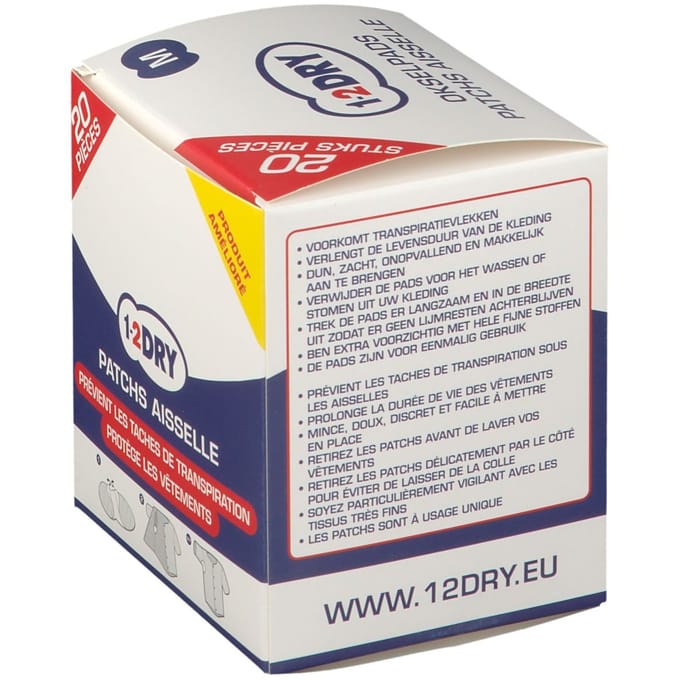 20 anti transpirant Okselpads – Wit – Medium