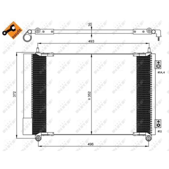 Condensor, airconditioning NRF 35899