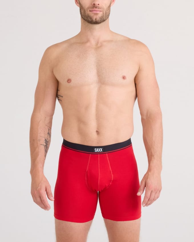 SAXX Heren Boxershort Multi-Sport Mesh - 3-Pack - Boxer met BallPark Pouch PRO - Onderbroek Ademend & Vochtregulerend - Multi - M