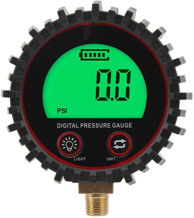 Dailygoody - Digitale Bandenspanningsmeter - Luchtdrukmeter - Groot LCD Scherm - Draad 1/8 10mm - Opblaasbare Manometer - Voor Auto en Fiets