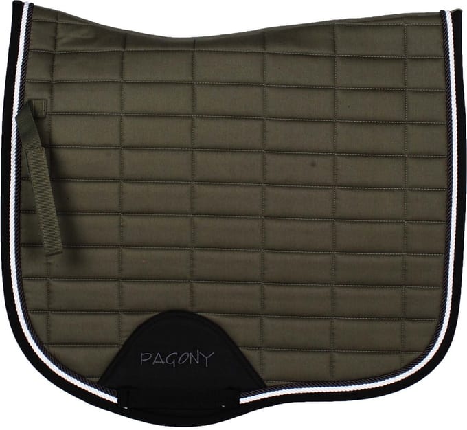 Pagony Work Zadeldek - Maat: Full - Olijf - Katoen