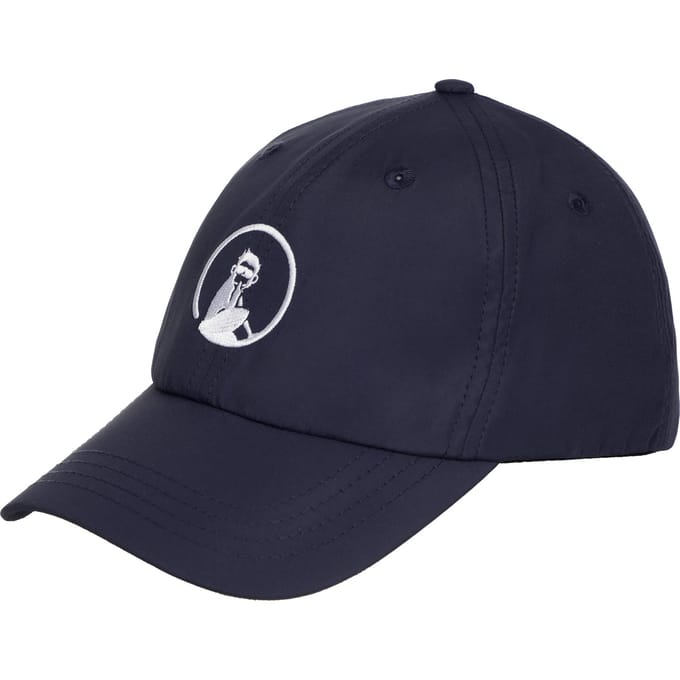 Quiet Please Court Cap-Donkerblauw,Wit